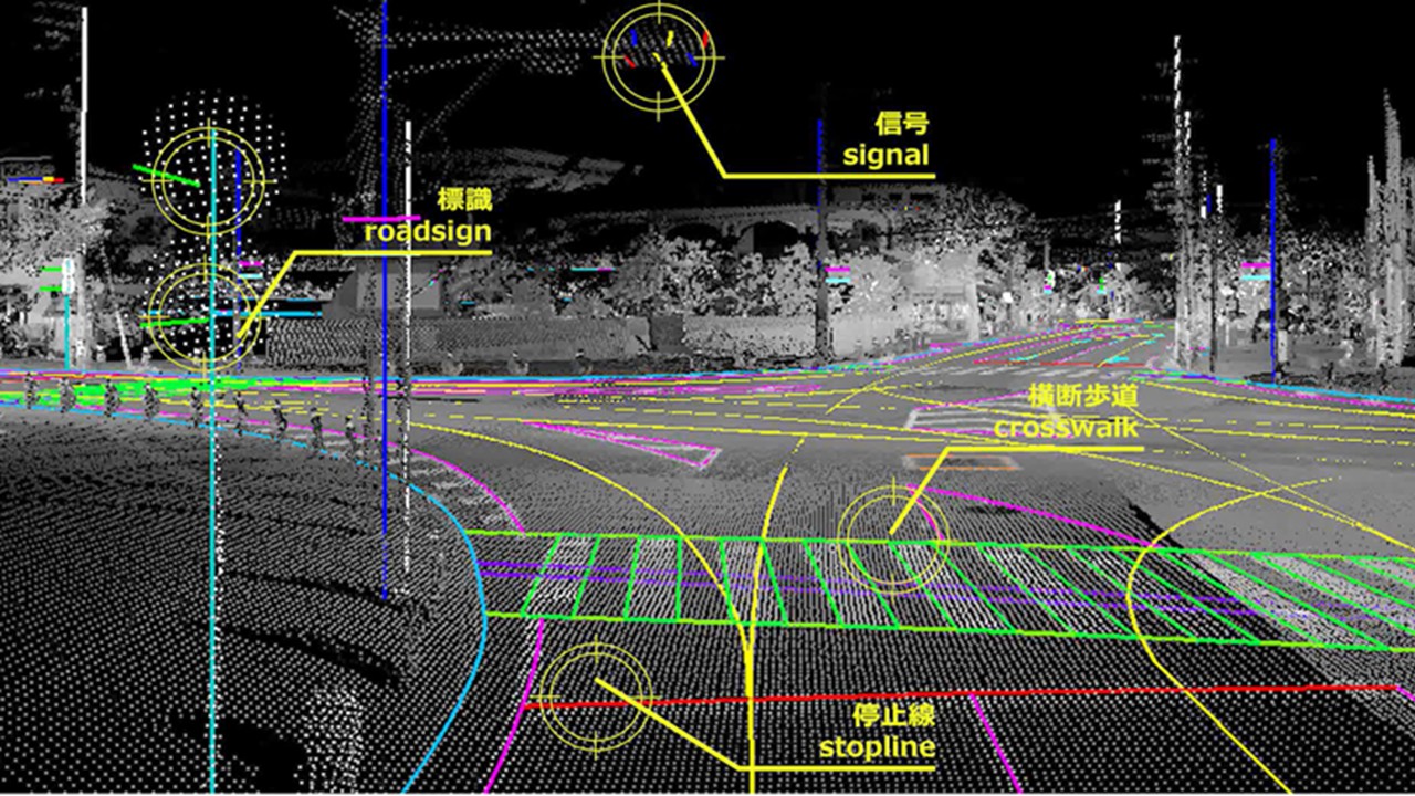日産自動車の横浜市における自動運転モビリティサービス実証実験に高精度地図を提供