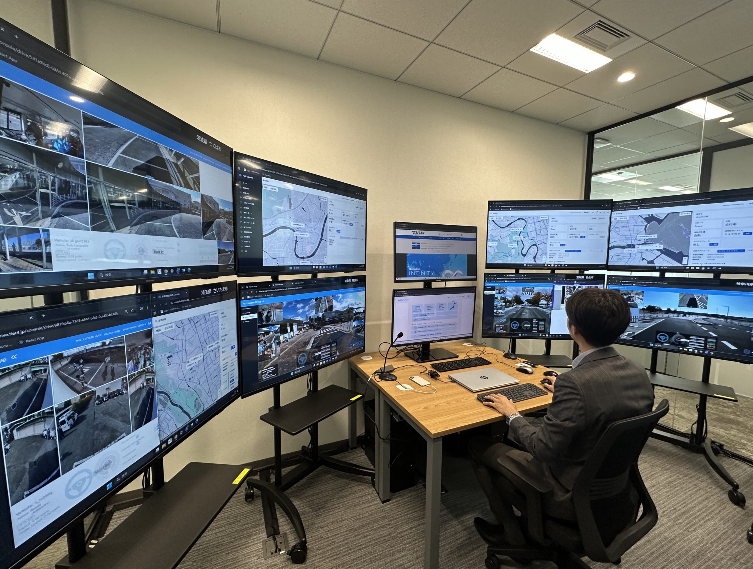 自動運転バスの遠隔運行支援拠点を開設します